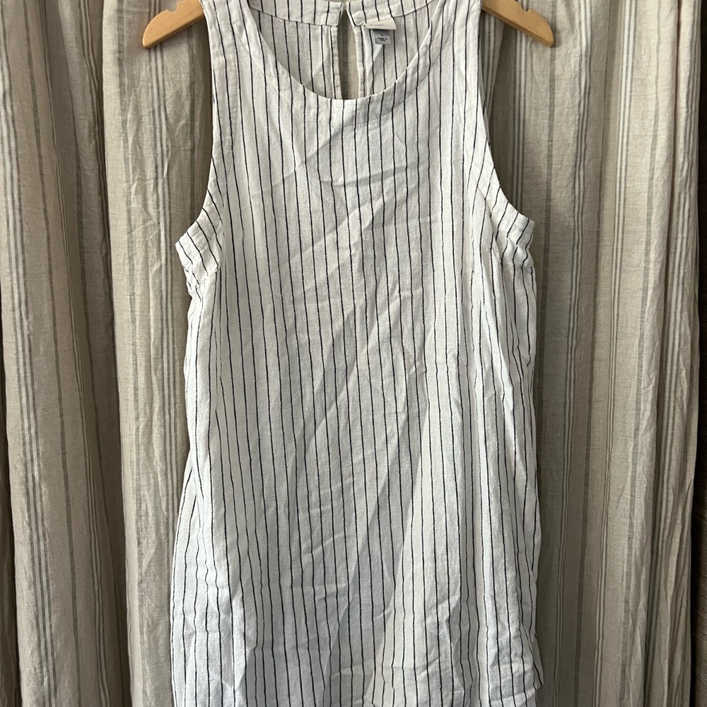 a new day White and Black Striped Dress